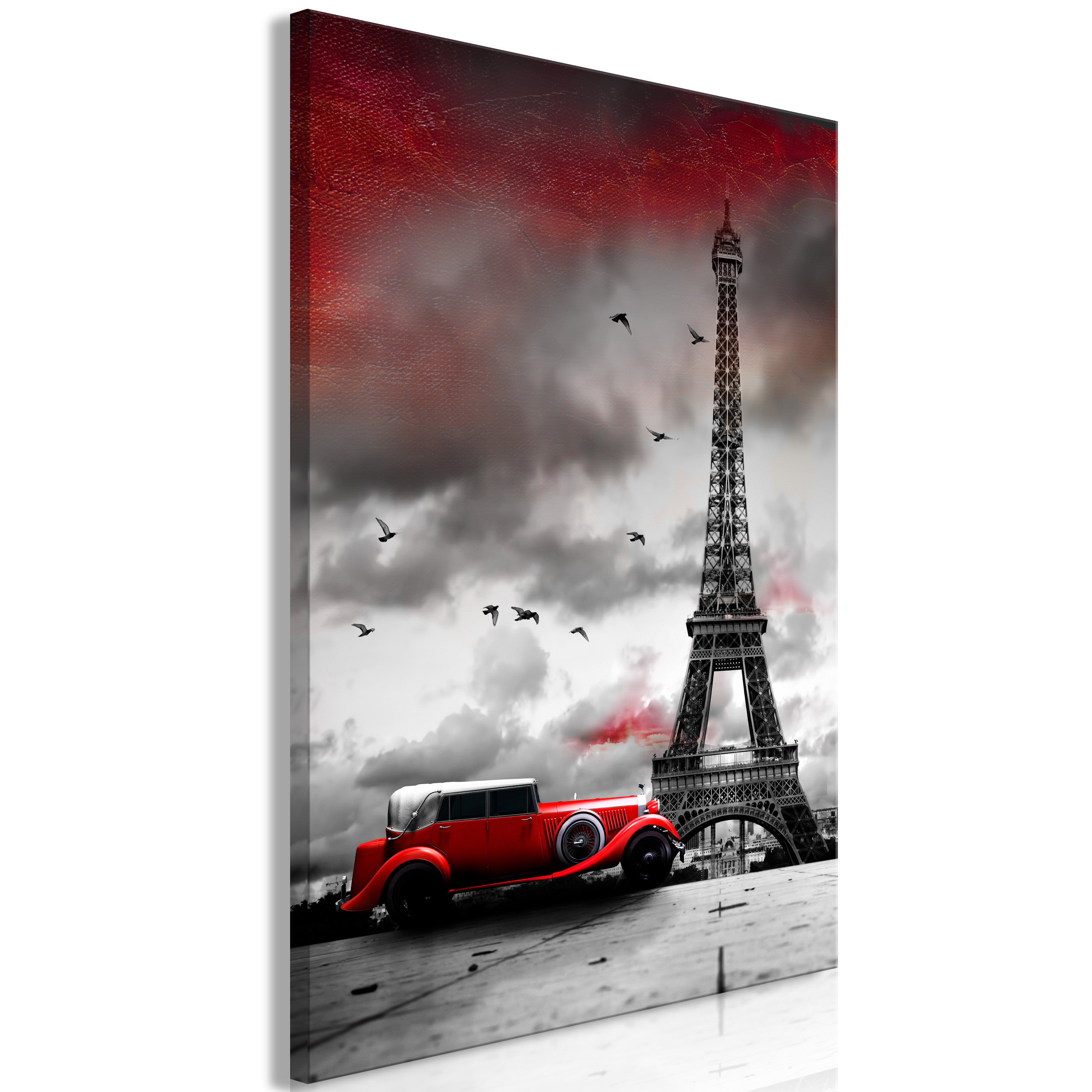 Konst Red Car in Paris