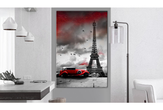 Konst Red Car in Paris