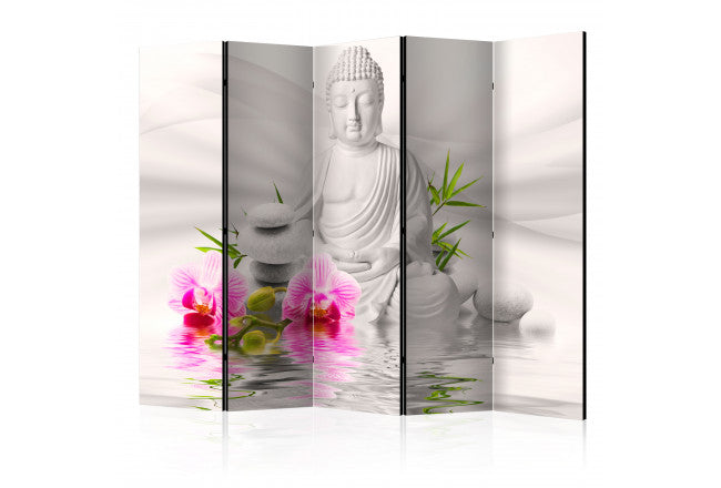 PARAVENT BUDDHA AND ORCHIDS II